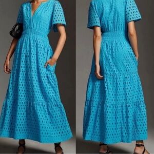 Blue xxs brand new never worn somerset dress with tags from Anthropologie